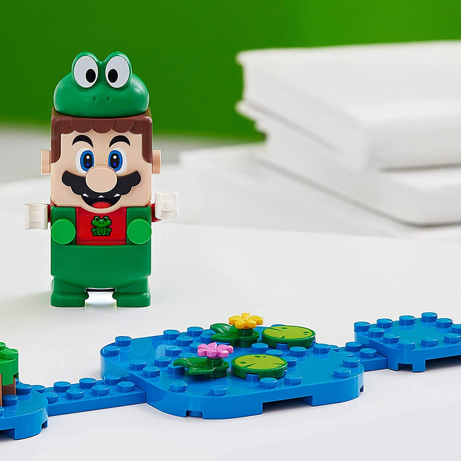 LEGO Super Mario Frog Mario Power-Up Pack Building Set, Collectible Mario Toy for Boys & Girls Ages 6 and Up, 71392