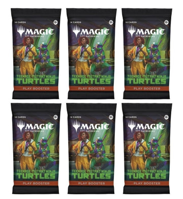 6 Packs Magic The Gathering Play Booster Pack Lot MTG Teenage Mutant Ninja Turtles