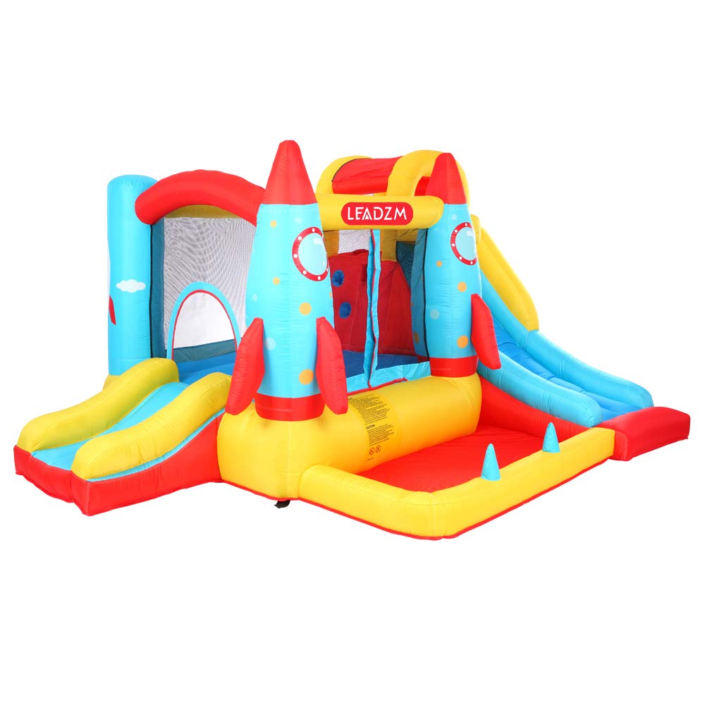 DREAMVAN Inflatable Bounce House with 450W Air Blower(Rocket Castle)--Jumping Area 60" 55" -- 420D Oxford Cloth 840D Oxford Cloth Jump Surface