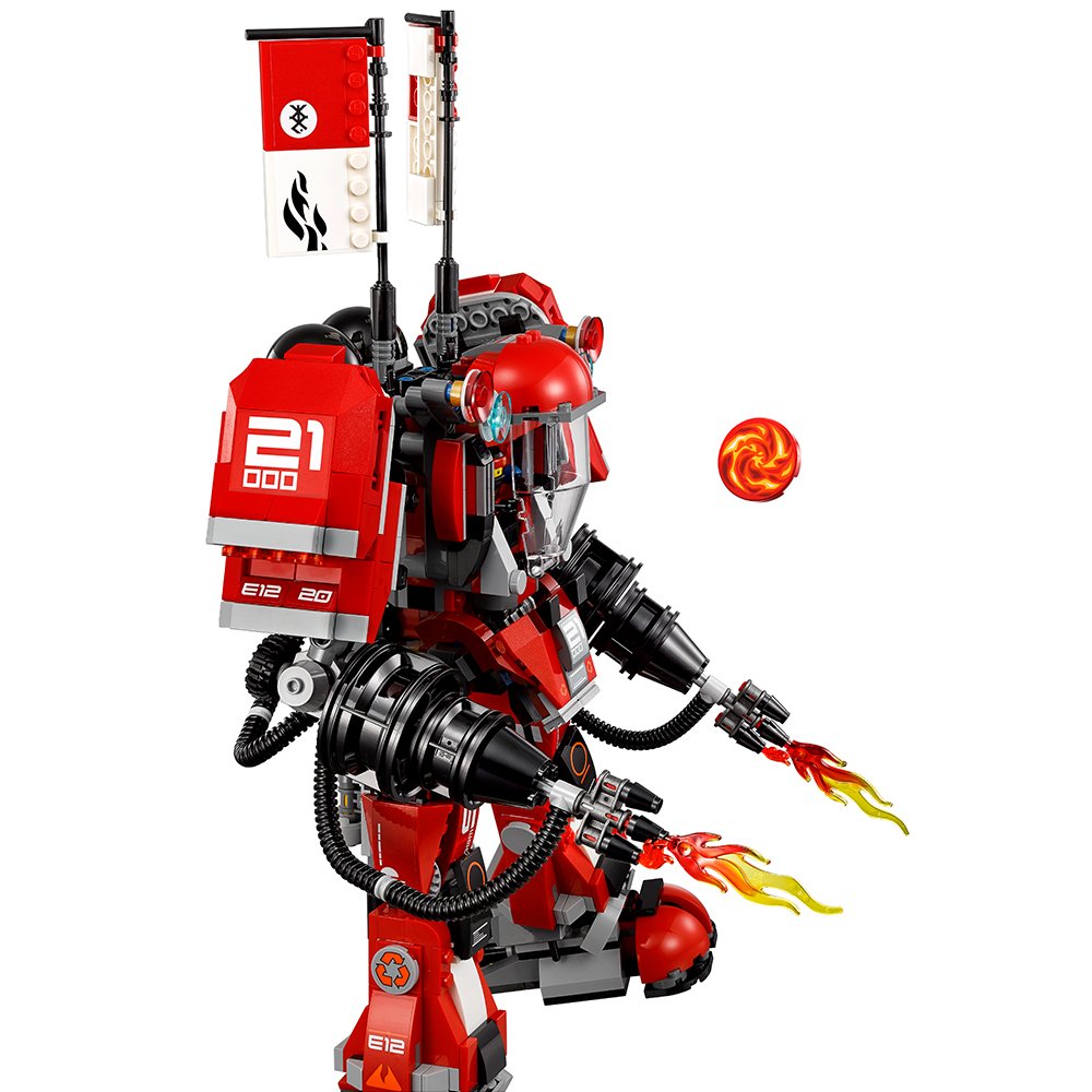 LEGO NINJAGO Movie Fire Mech 70615 Building Kit (944 Pieces)