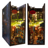MiniAlley Book Nook DIY Kit - Dreamy - Miniature House Dollhouse Kit for Adult and Teens, Desgined in USA, Booknook Bookshelf Decor Alley Model Build