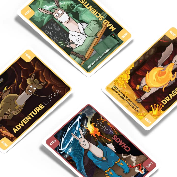 Dueling Llamas Expansion | Expansion Pack Add-On for The Original Dueling Llamas Card Game | 48 New Cards with Additional Characters and Expanded