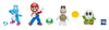 Super Mario Nintendo 4 Inch Action Figure Wave 40 4-Pack, Includes Mario, Dry Bones, Light Blue Yoshi, and Green Shy Guy