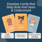 Samma Sati Emotion Flashcards for Toddlers, 25 Feelings Cards, Ages 2-8