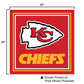 WinCraft Kansas City Chiefs Logo Tablecloth and Square Table Cover Overlay