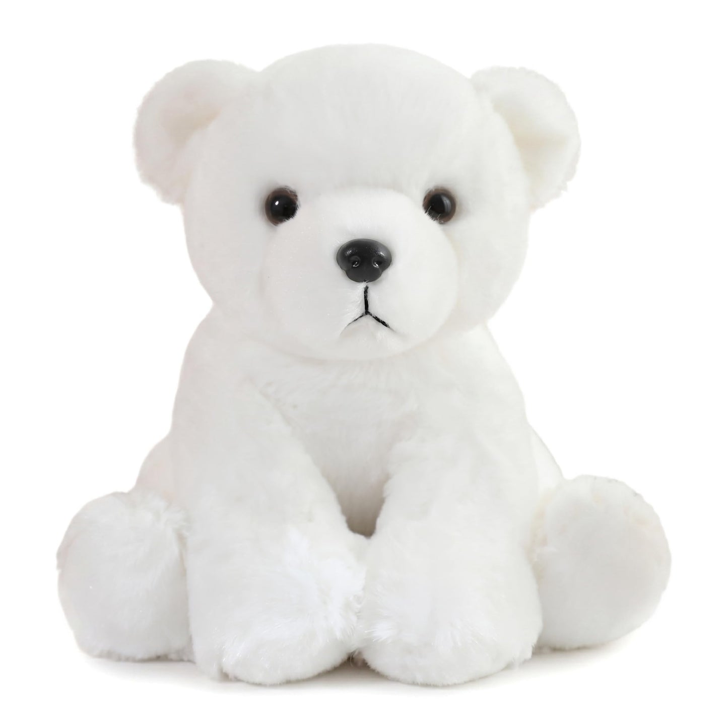 Sibupue Polar Bear Stuffed Animals Soft Plush Cute Doll for Boys Girls 8in (beijixiong zuokuan)