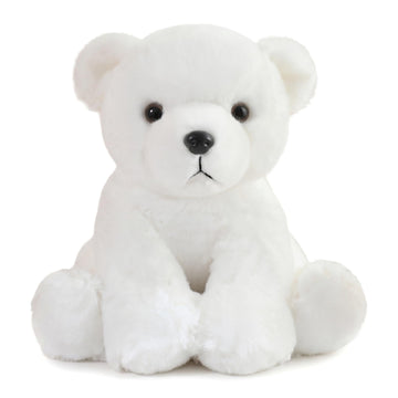 Sibupue Polar Bear Stuffed Animals Soft Plush Cute Doll for Boys Girls 8in (beijixiong zuokuan)
