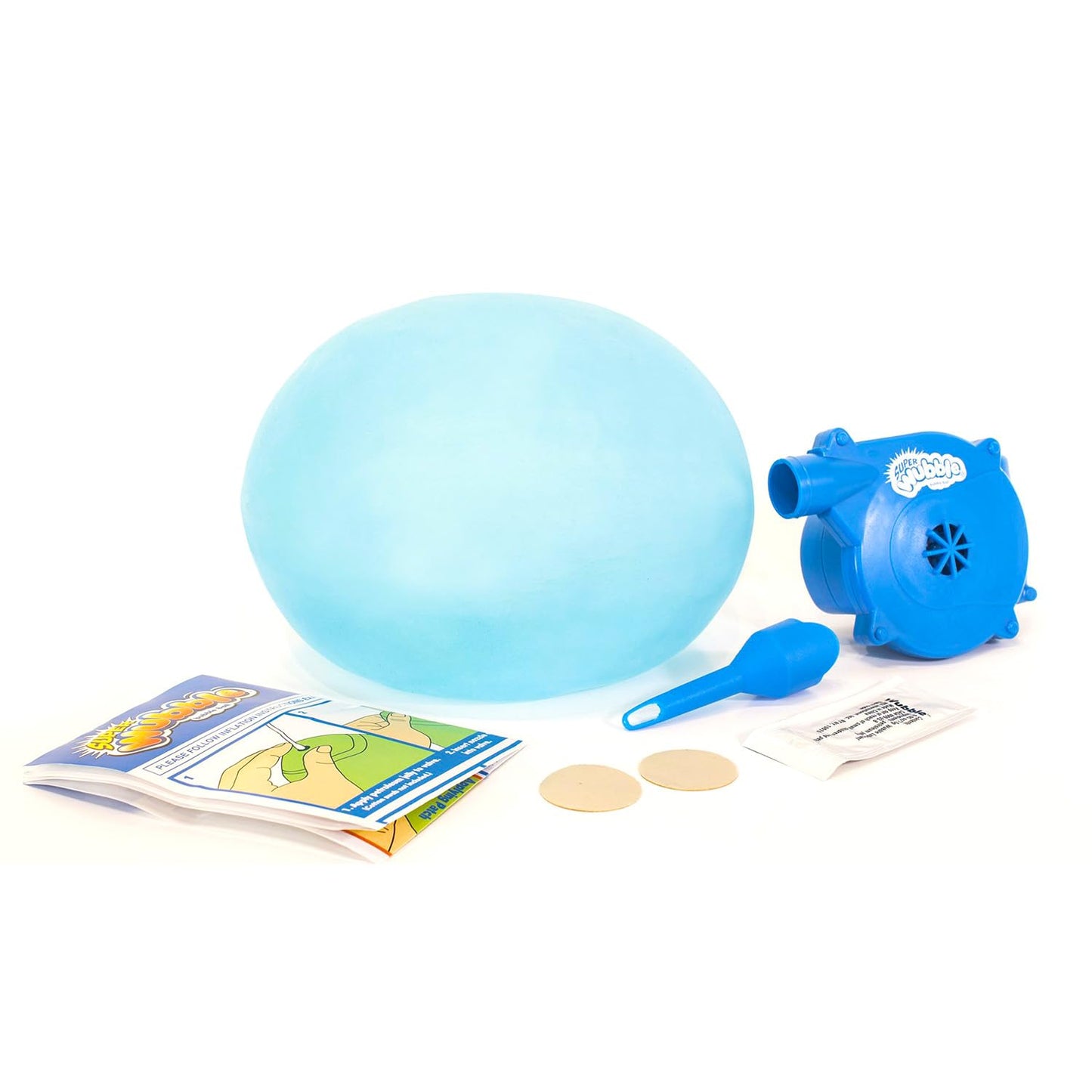 Wubble Bubble Balls Red & Blue Bundle - 2 Super Bubble Tear-Resistant Balls