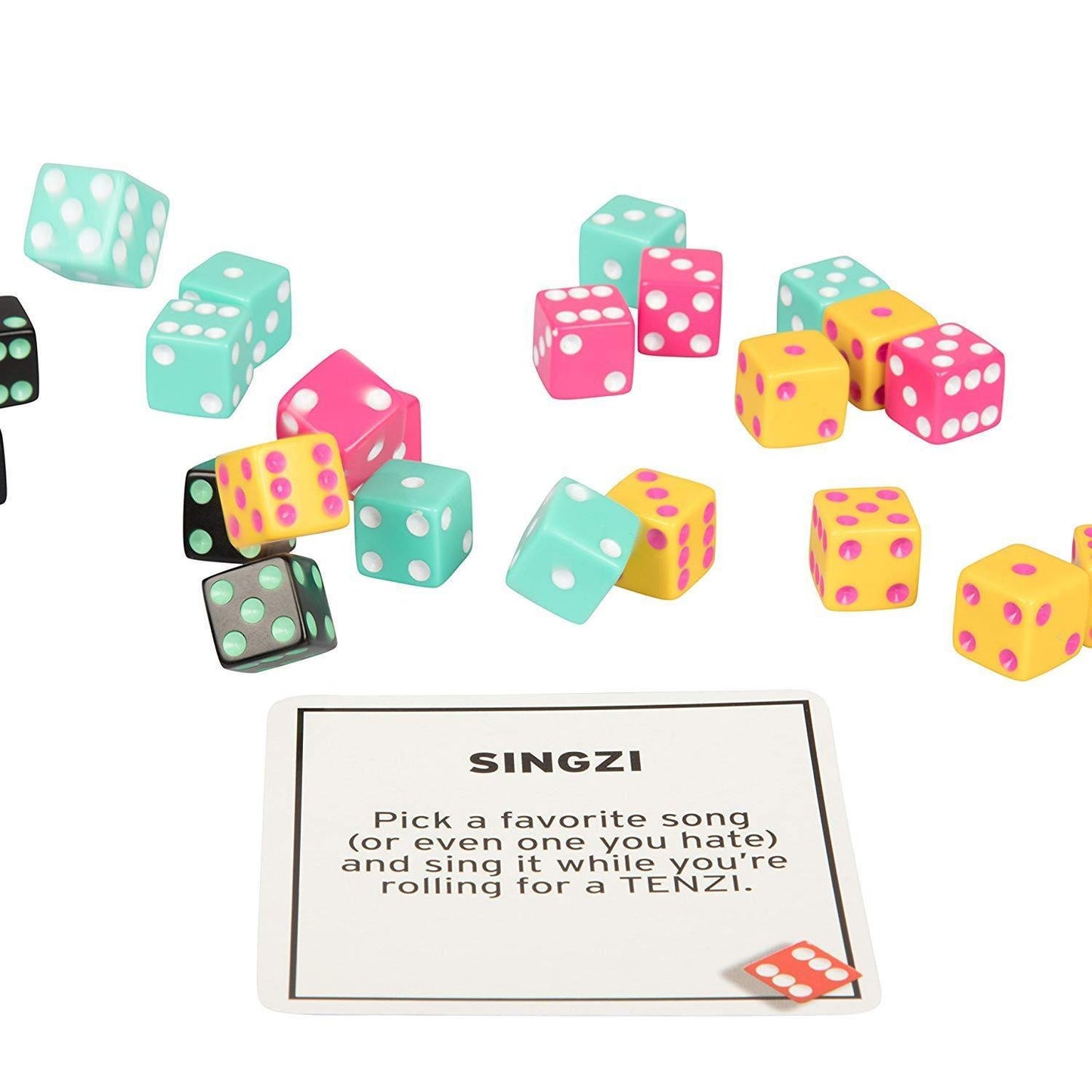 TENZI 77 Ways to Play The Add-on Card Set for the Dice Party Game - Ages 7 to 97