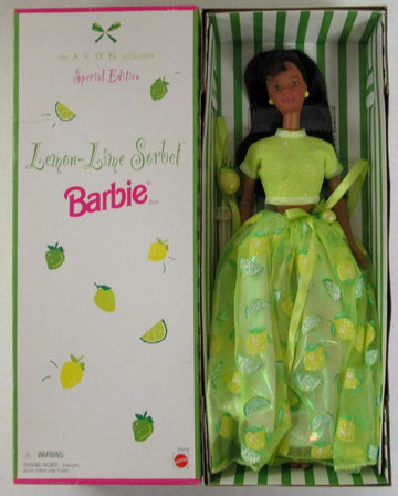 Mattel Barbie 20318 1998 Avon Lemon-Lime Sorbet African American Doll