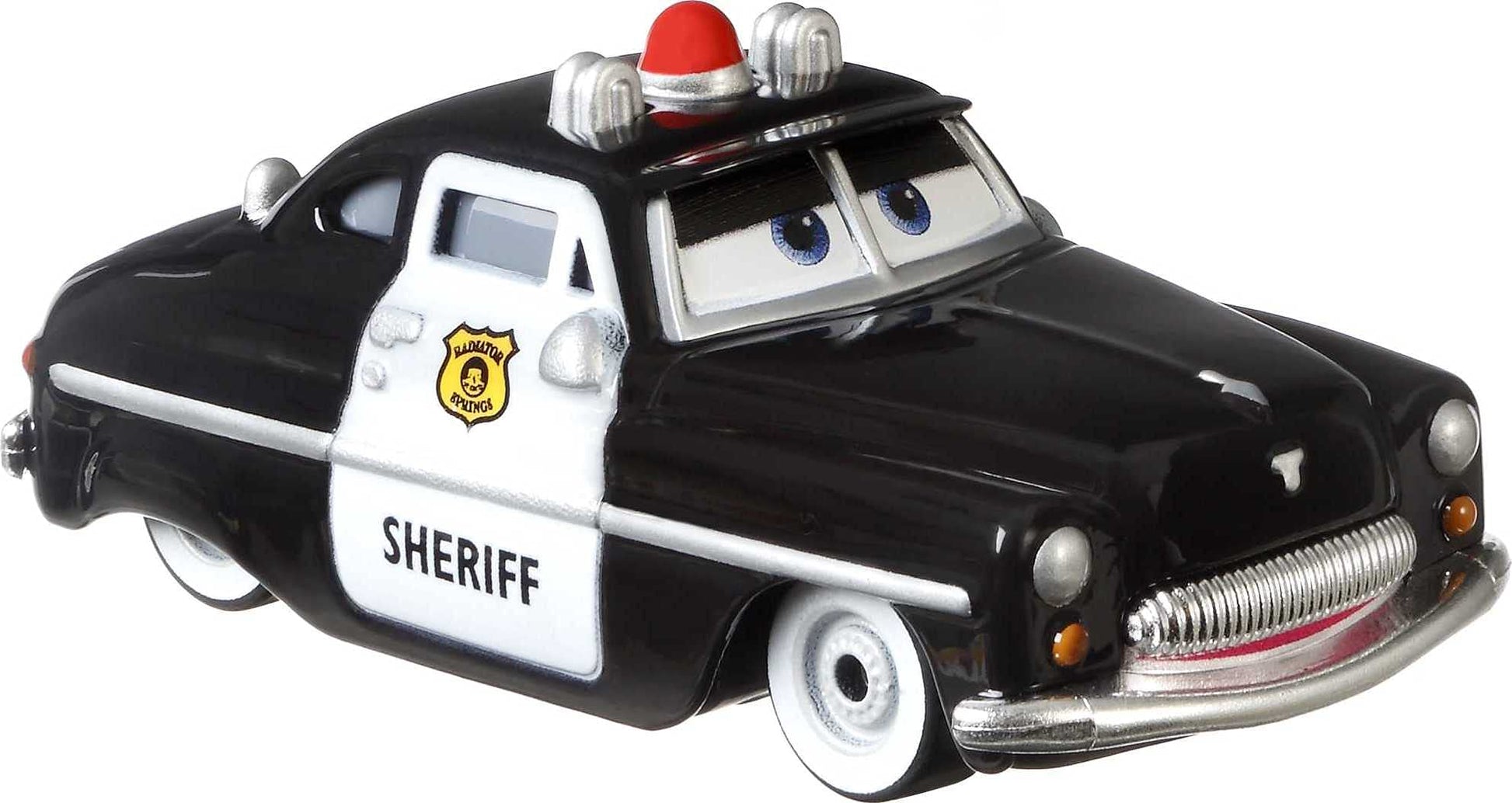 Disney Cars Sheriff, Miniature, Collectible Racecar Automobile Toys Based on Cars Movies, for Kids Age 3 and Older, Multicolor