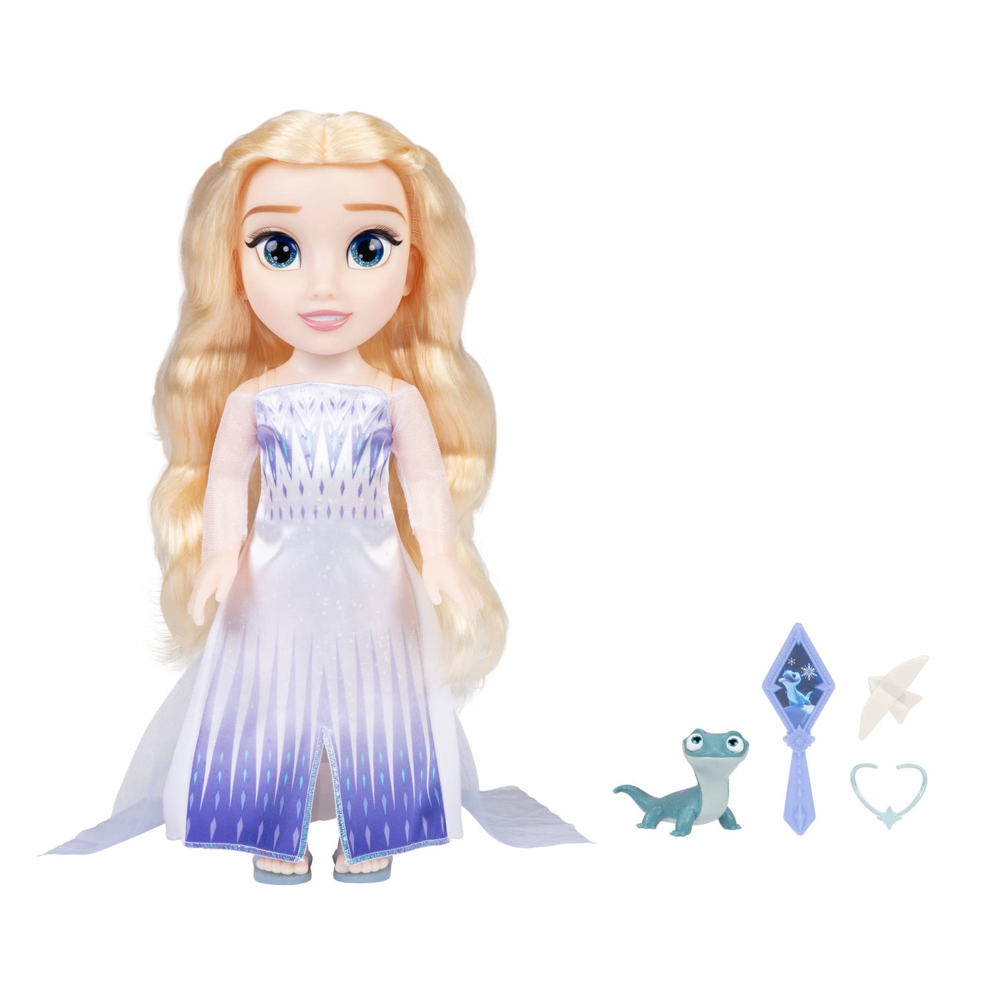 JAKKS Pacific Frozen Elsa Doll The Snow Queen My Singing Friend Elsa & Bruni Figure