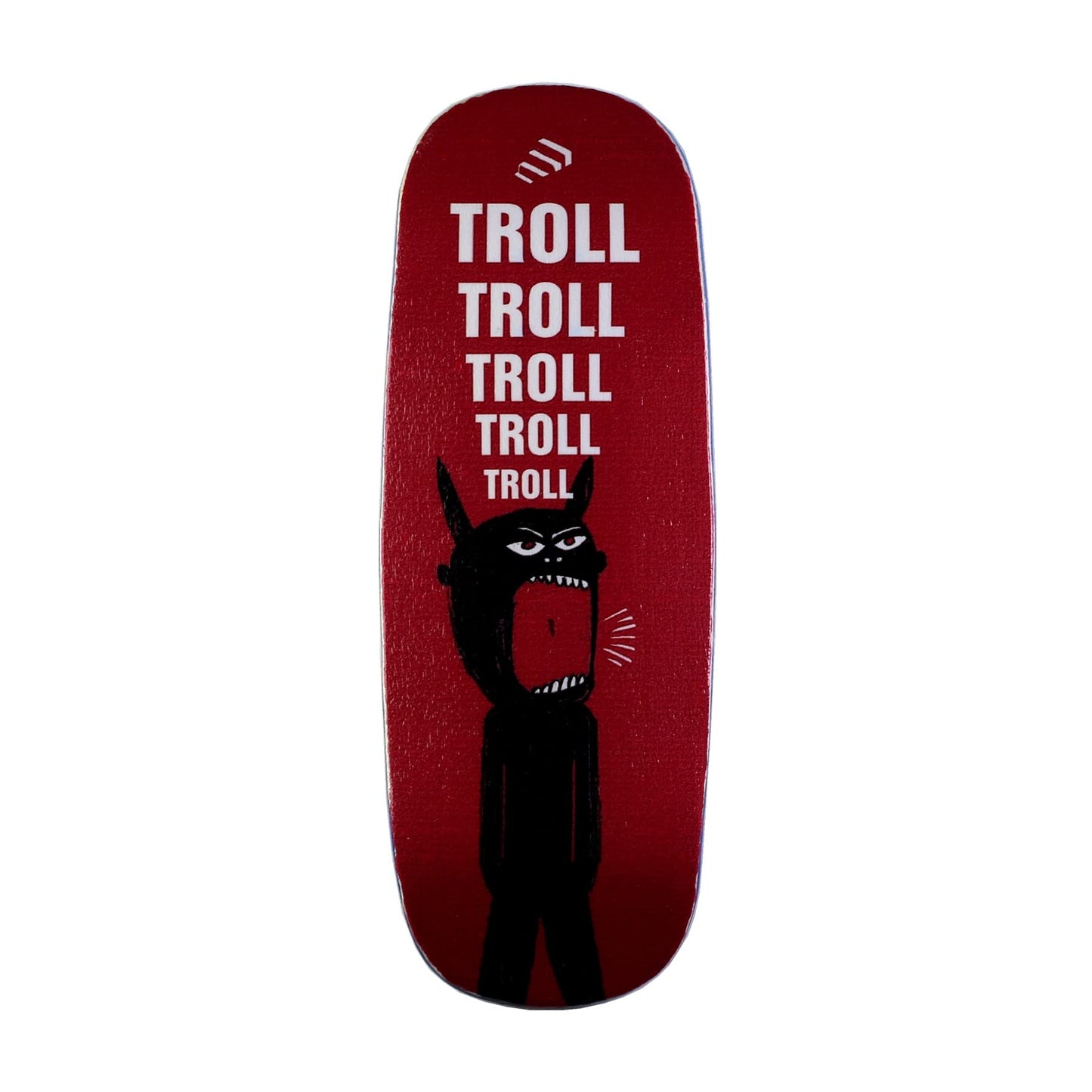 NOAHWOOD Fingerboards (12.0 Short Nose Short Tail) - Finger Skateboarding Deck (Only Deck, No Truck, No Wheel) - Troll
