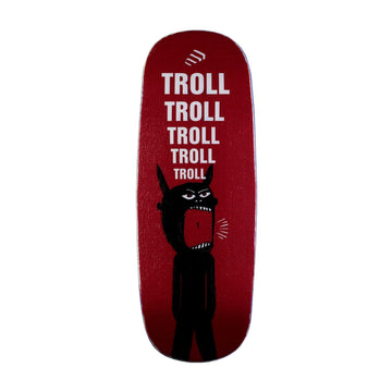 NOAHWOOD Fingerboards (12.0 Short Nose Short Tail) - Finger Skateboarding Deck (Only Deck, No Truck, No Wheel) - Troll