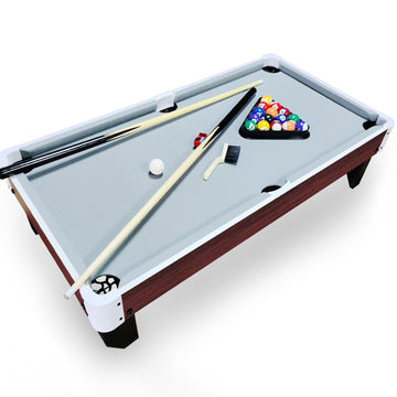 DRM 40 Inch Pool Table Top, 3.5FT Mini Pool Table Top, Small Wooden Snooker Tabletop, Billiards Tabletop Set with Full Accessories