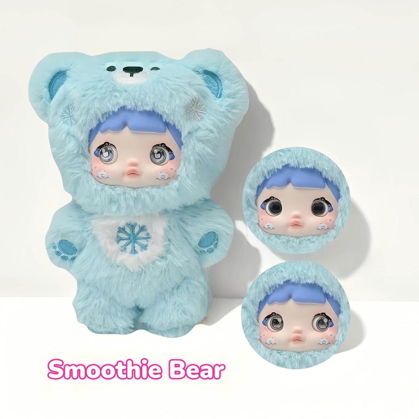 Mckkymi Plush Blind Box, Kawaii Nommi Cute Series Stuffed Blind Box Doll 6 PCS, Kawaii Mystery Plush Toys Collectible for Birthday Gift,Christmas