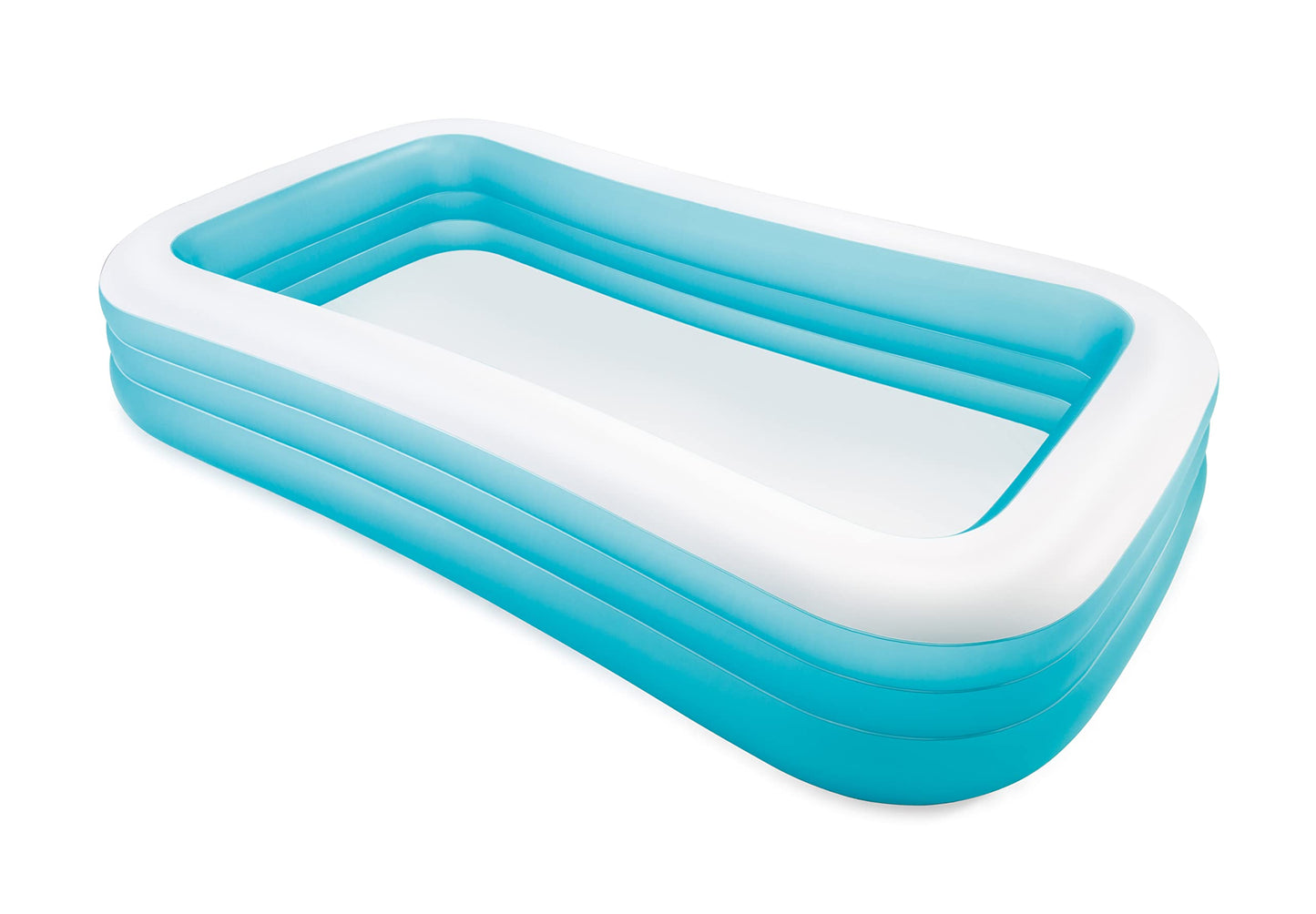 INTEX 58484EP Swim Center Inflatable Family Pool: 277 Gallon Capacity - 120" x 72" x 22" - Blue