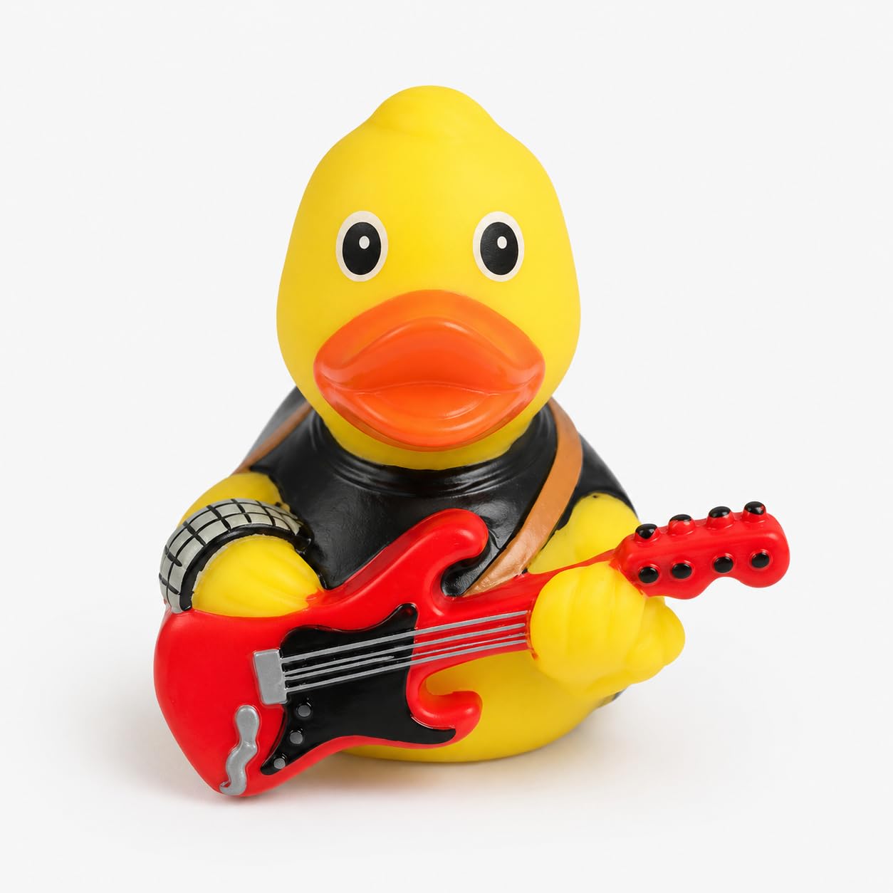 3 Inch DUCKY CITY Rock n Roll Rubber Duck [Sealed, Floats Upright] for Jeeps, Guitar Music Bath Toy for Kids and Toddlers, Baby Safe Funny Duck Gift