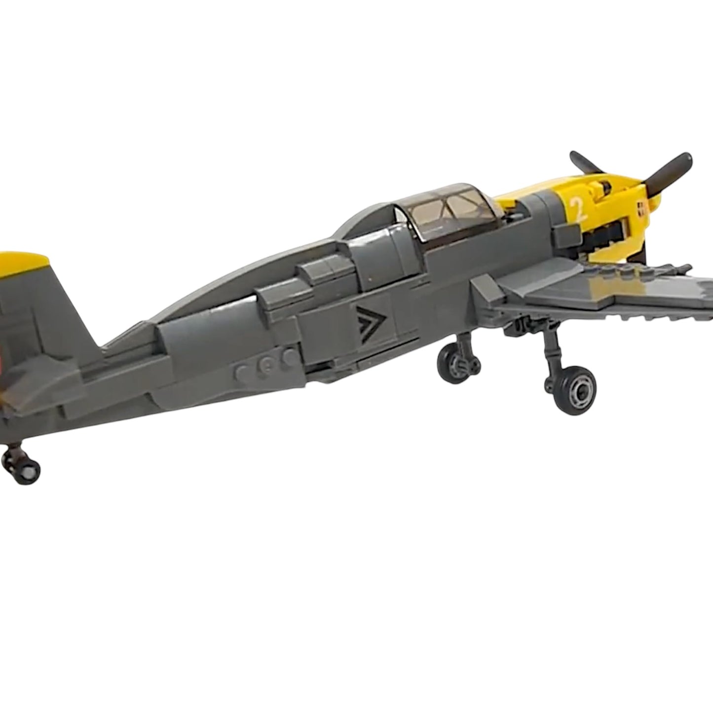 General Jim's WWII German Fighter BF-109 Building Blocks Set - 286-Piece Messerschmitt Model Plane for History Enthusiasts, for All Building Levels