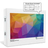 Gradient Jigsaw Puzzle 500 Pieces, Puzzle Saver Sheets and Hanger Included! Difficult Puzzles for Adults and Teens! Perfect for Family or Date Night!
