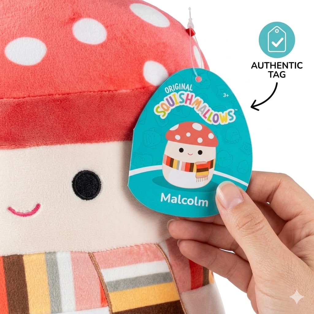 Squishmallows 10-Inch Halloween Fall Malcolm Mushroom Jazwares Plush