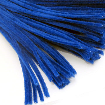 The Crafts Outlet Chenille Stems, Pipe Cleaner, 20-inch (50-cm), 50-pc, Royal Blue