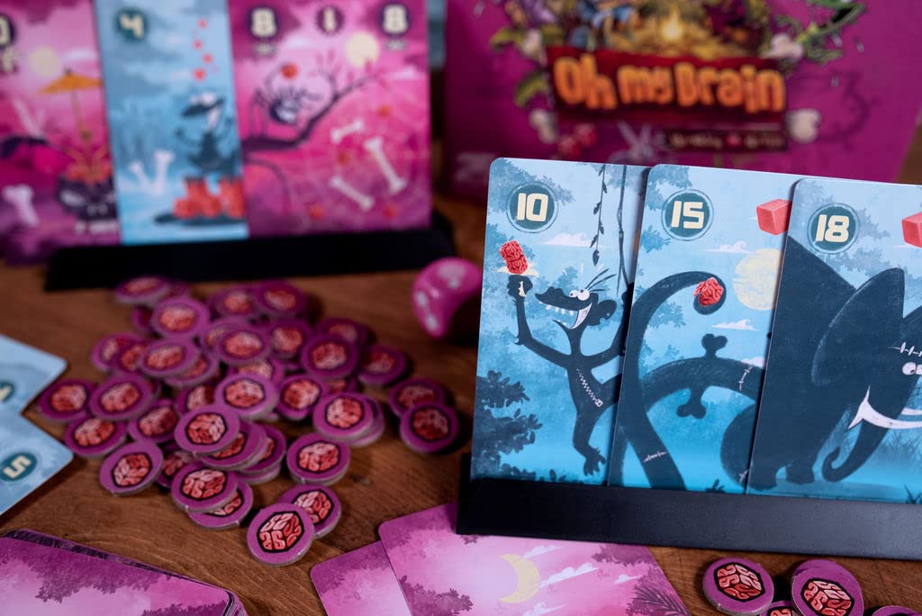 Oh My Brain, A Fast Playing Card Game Featuring Animal Zombies for 2 to 5 Players - 25th Century Games