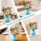 Flowers Bouquet Building Set with Vase Compatible with Lego, 691PCS Artificial Flowers for Home Decor, Wildflower Botanical Collection for Home Decor