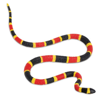 Safari Ltd. Coral Snake Baby Figurine - Detailed 10.75" Plastic Model Figure - Fun Educational Play Toy for Boys, Girls & Kids Ages 3+