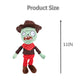 BASHERISE 3 PCS PVZ Plant and Zombies Plush Toy Stuffed Soft Doll, 2023 Upgraded Skating Zombies Soldiers Zombies New Pirate Zombie Plush Figure Toy