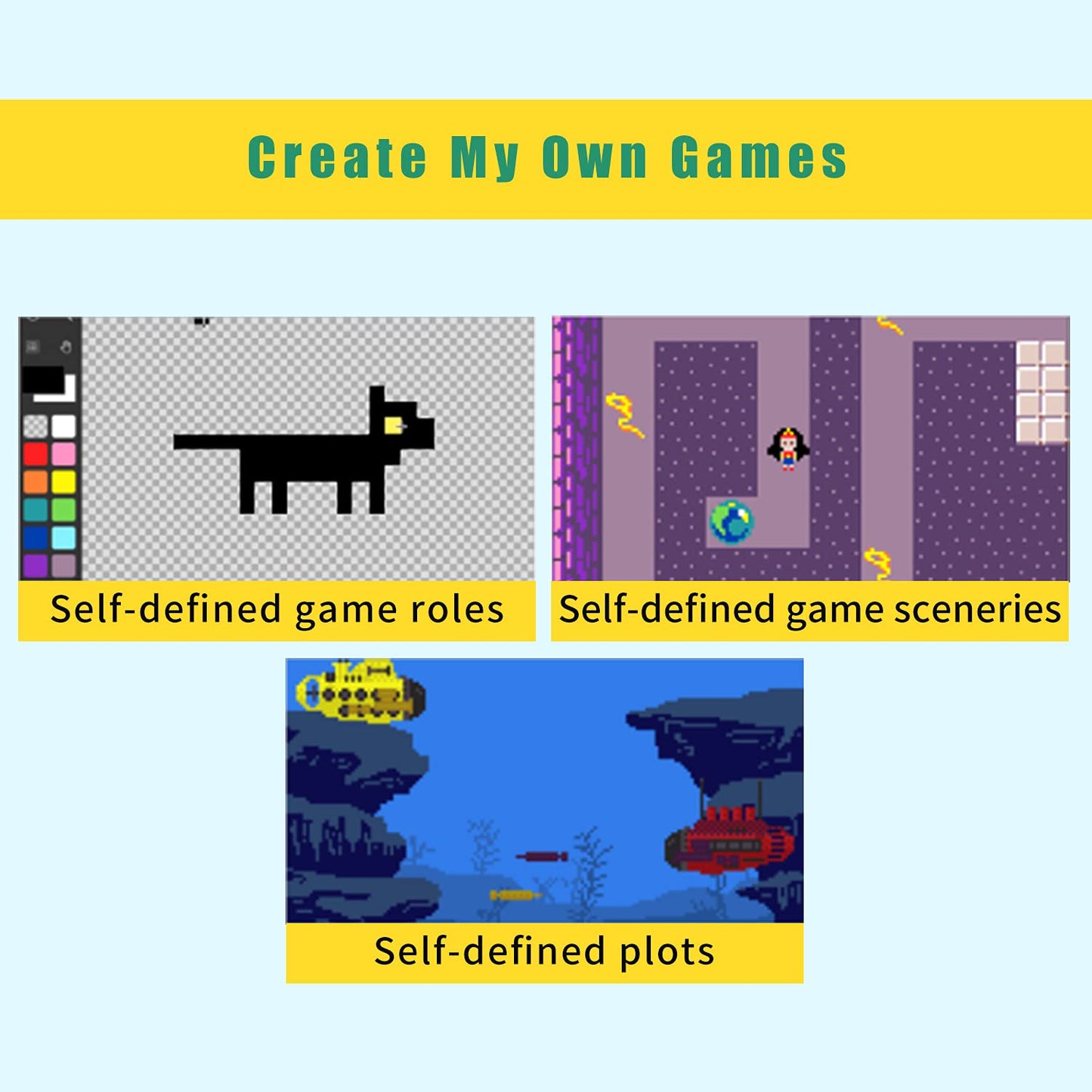 ELECFREAKS Retro Coding Arcade for Microsoft Makecode DIY Programmable Handheld Game Console Suitable for STEM Education, Game Programming Learning