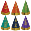 Birthday Rainbow Mini Cone Party Hats - 4" (12 Pcs) - Vibrant and Fun Paper Party Accessories