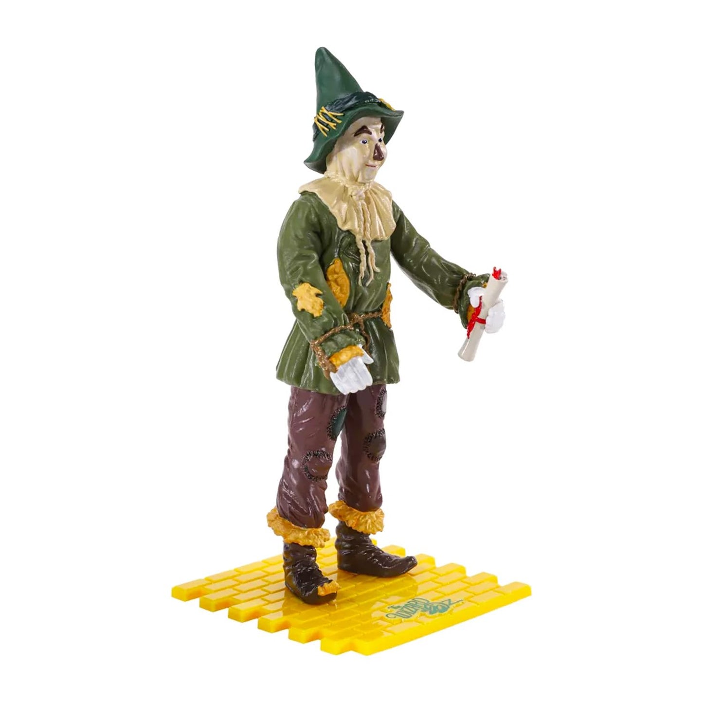 Wizard of Oz Collectible Figure Set - Bundle with Scarecrow Action Figure and Display Stand Plus Stickers | 7" Scarecrow Bendy Figure Toy