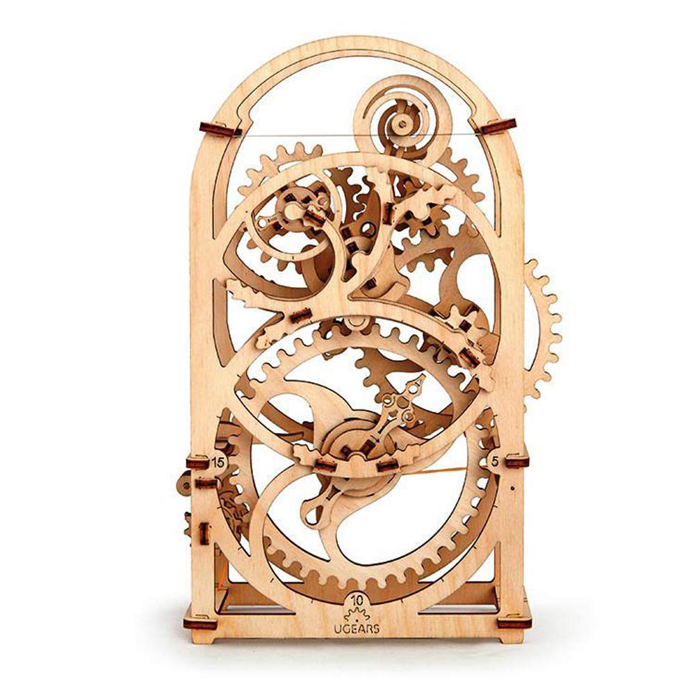 UGEARS Timer 20 min - Wooden Models to Build for Adults - 3D Mechanical Model Unique Puzzles - Brain Teaser and Model Building Sets for Adults