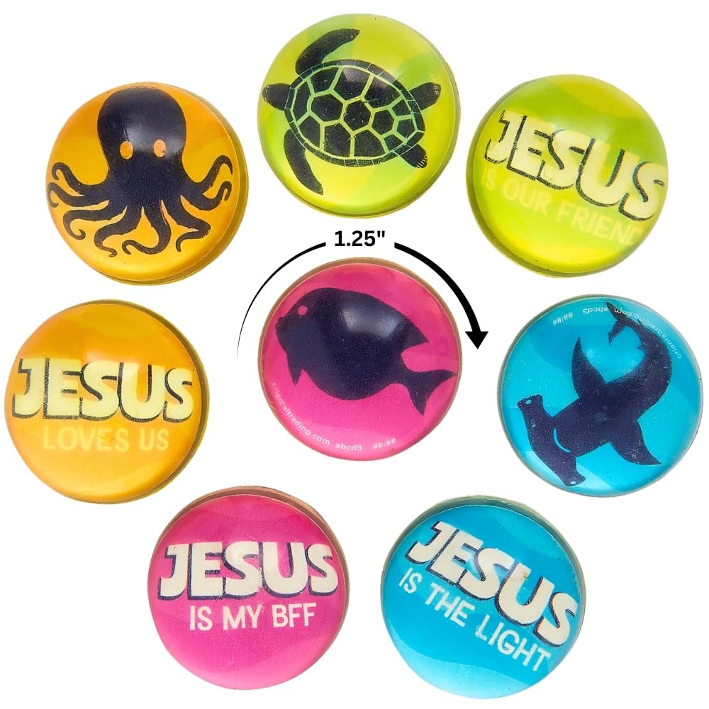 Mini Under the Sea VBS Bouncy Balls - 12 Piece, Vacation Bible School 2024