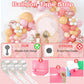 38-in-1 Balloon Arch Garland Kit, 6 Rolls 98ft Tape Strips, 6 Rolls 600 Glue Dots, 20 Flower Clips, 4 Ribbons and 2 Tie Tools for Birthday Wedding