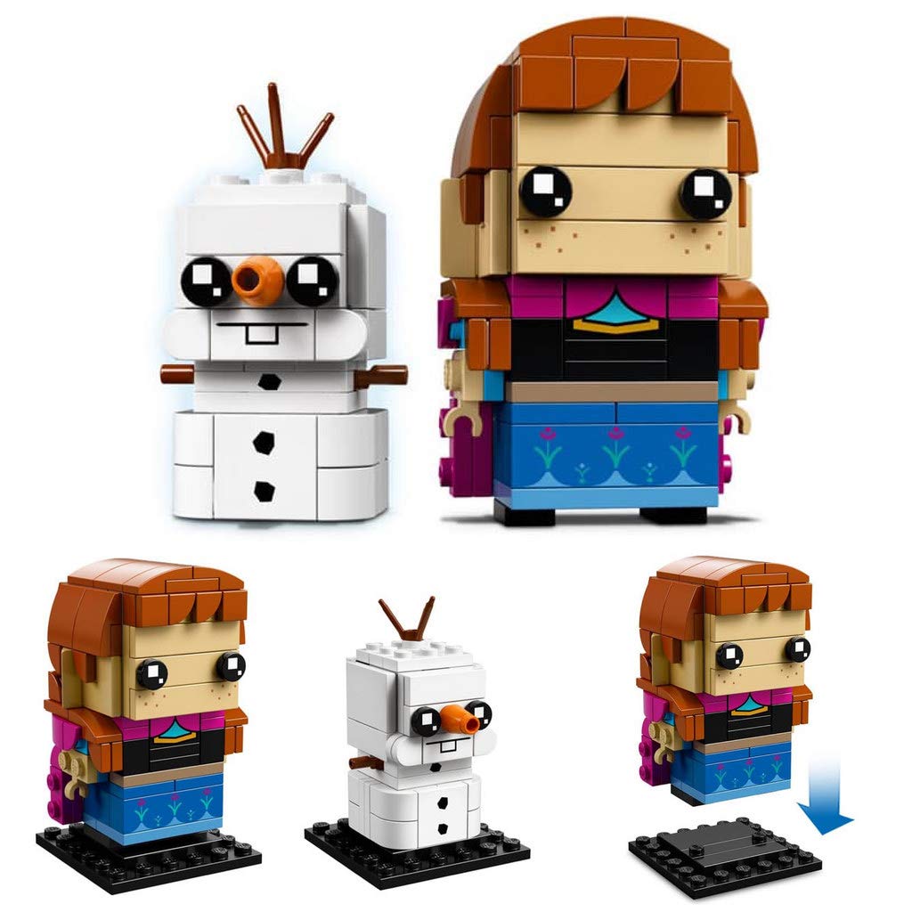LEGO BrickHeadz Anna & Olaf Building Kit, Multicolor