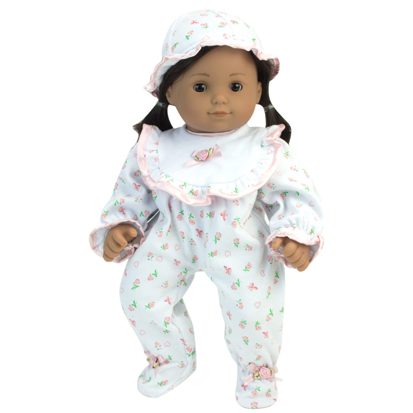 Sophia's - 15" Doll - Floral Print Sleeper - Light Pink