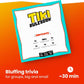 Tipsy Chicken Tiki Knockout: Bluff Your Way to Victory - Team Building & Party Board Games - Bluffing Trivia Game for Friends & Family Game Night