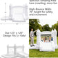 White Inflatable Bounce House Indoor/Outdoor, Jumper with Slide and Water Pool/Ball Pool for Outdoor Garden, Backyard Fun, Perfect for Wedding