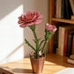 3D Wooden Flower Puzzle - DIY Carnation Craft Kit for Adults, Wooden Bloom Craft Home Decor (Carnation)