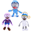 JHESAO 3 PCS Plants and Zombies Plush Buckethead Zombie Sets Toy Purple, 1 2 Stuffed Soft Missile Zombie Imp Doll, Barrel Buckethead Zombies PVZ Plush