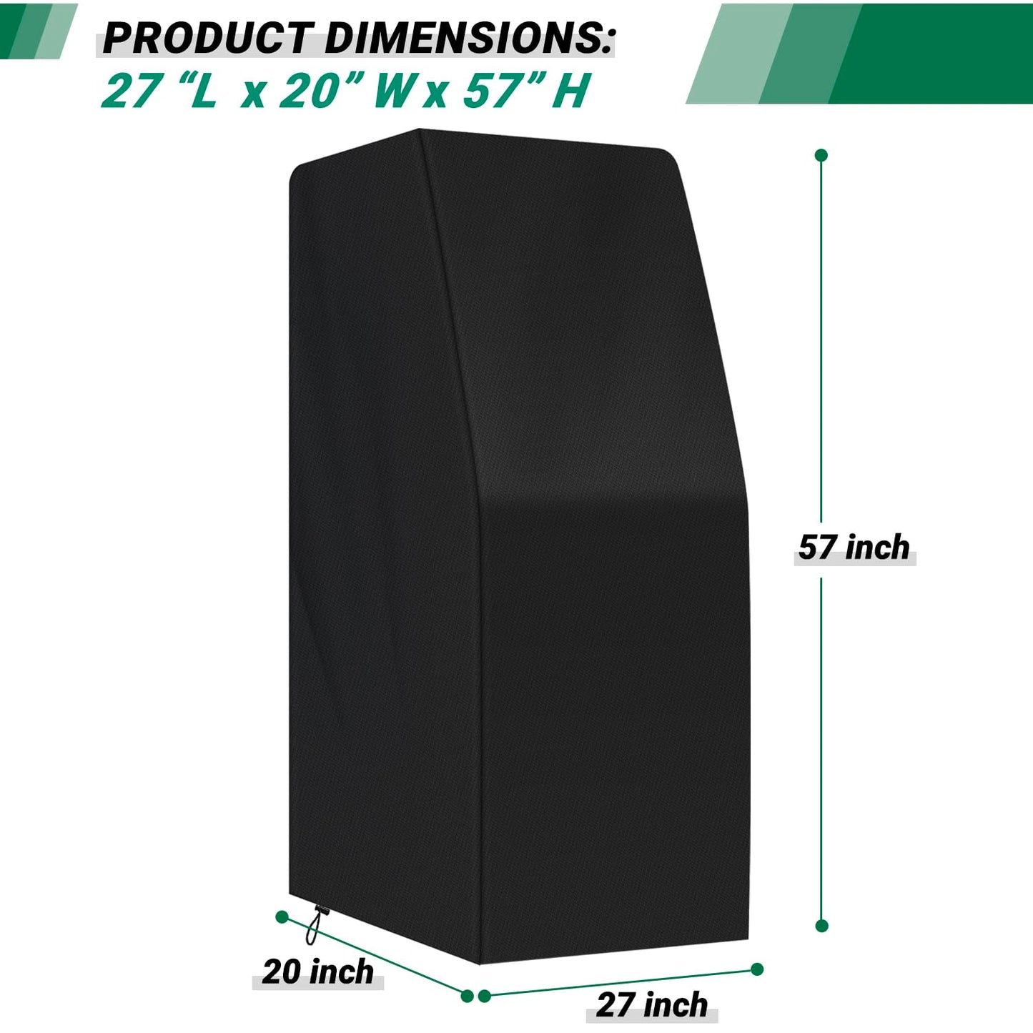 Arcade Machine Cover 420D Oxford Dustproof Electronic Game Machine Cover (20"L X 27"W X 57"H)