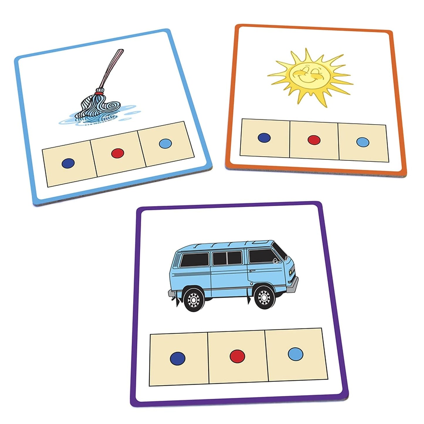 Junior Learning: CVC Word Builders, 48 CVC Activity Cards, Phonemic Awareness, Helps Children to Recognize and Understand Basic Sounds in Words, Self