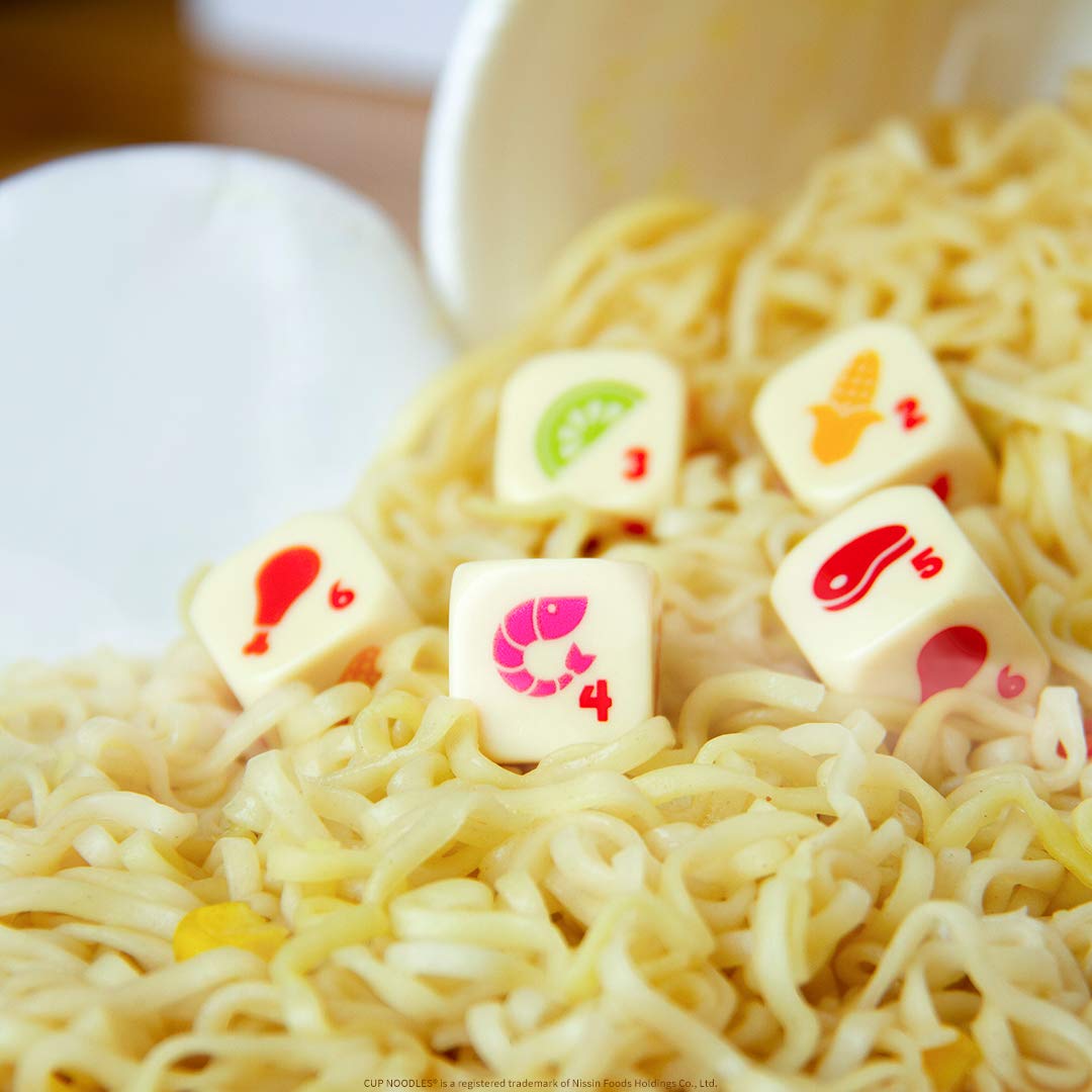 YAHTZEE Cup Noodles | Collectible Yahtzee Game Made to Look Like Iconic Ramen Meal with Custom Dice | Travel Yahtzee Game & Dice Game