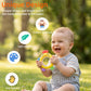 Baby Teether Rattle Toy,Babies Teething Rings Toys for 0-6 6-12 Months,Chicken Shape Textured Silicone Chew Toy for Gum Relief,Silicone Teether,BPA