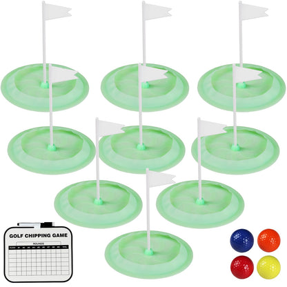 Putt-Putt Mini Golf Game, Mini Golf Set - Build Your Own Course at Home, The Office or On The Green - 9 Pack Putting Cups for Indoor & Outdoor Fun