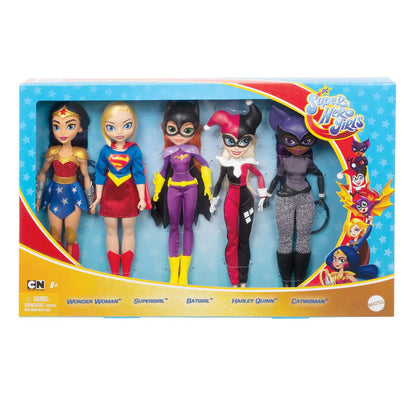 DC 5 Super Hero Girls Teen Dolls Wonder Woman Supergirl Harley Quinn Catwoman