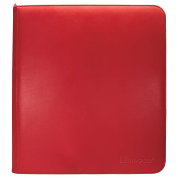 Ultra Pro E-15743 Ultra Pro-12 Pocket Zippered Pro Binder-Red, M