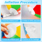 UMUACCAN Beach Ball 12 Pack - 12'' Inflatable Beach Balls for Kids Bulk, Swimming Pool Toys Beach Toys for Summer Water Games, Hawaiian Tropical Theme